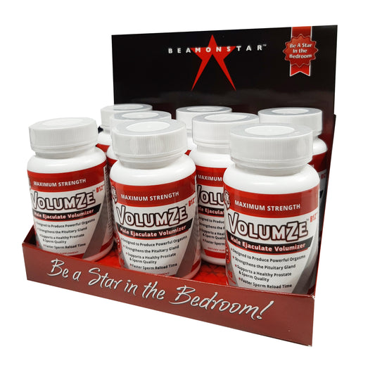 VolumZe 45ct Bottle - Male Ejaculate Volumizer Display of 8