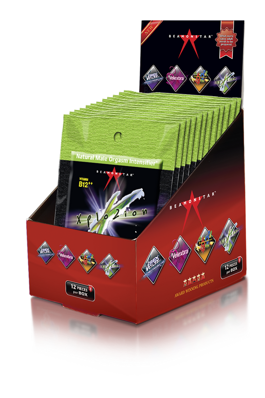 XploZion Male Orgasm Intensifier 2 Cap Pk 12/12 Pk Displays HALF CASE