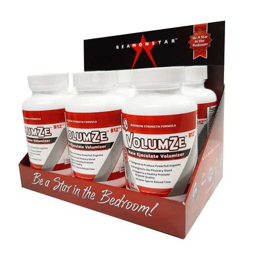 VolumZe 90ct Bottle - Male Ejaculate Volumizer Display of 6